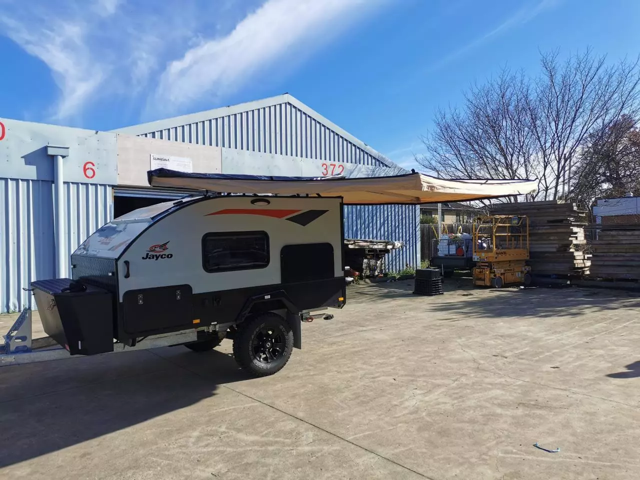 270° Side Awning Shelter Radius 2.5M